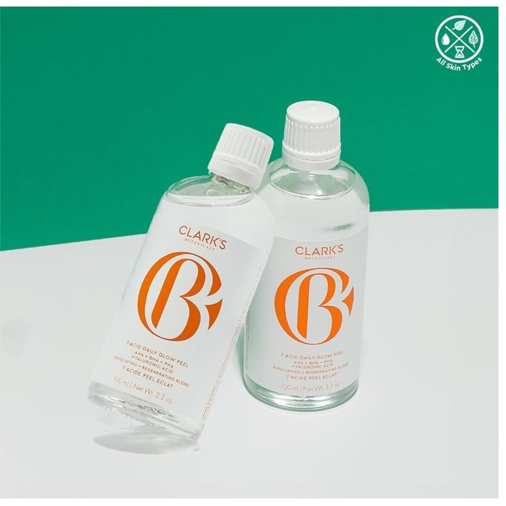 Clarks Botanicals 7-Acid Daily Glow Peel: AHA BHA Chemical Peel